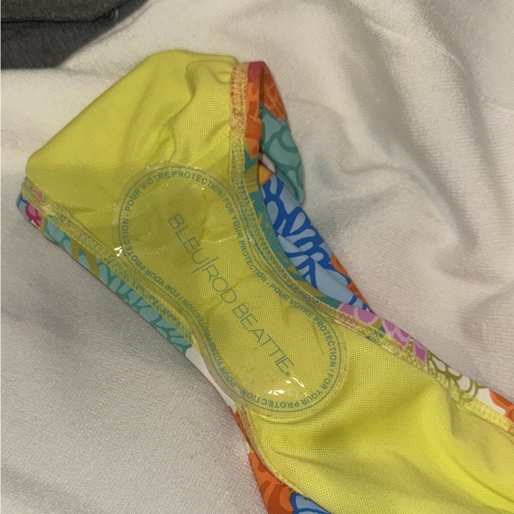 BLEU Rod Beattie SWIMSUIT, SHIRRED Slimming Tummy Control Bright Colorful $129 - Picture 14 of 15